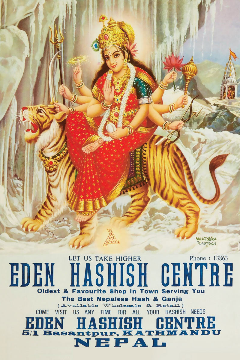 Eden Hashish Centre Nepalese Smoke Shop Ad Art Poster Print