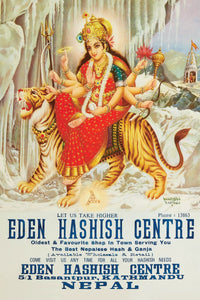 Eden Hashish Centre Nepalese Smoke Shop Ad Art Poster Print