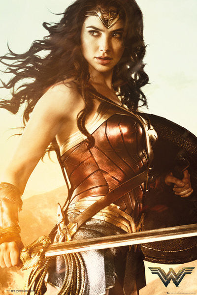 Wonder Woman Movie Poster Print - 24x36 Rolled Art