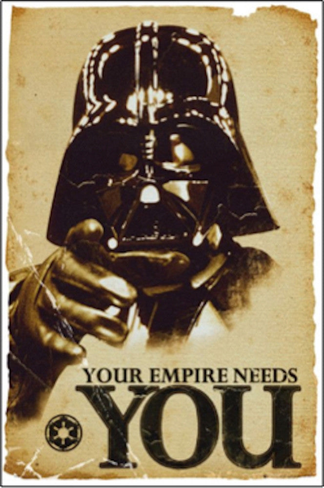 Star Wars Darth Vader Your Empire Needs You Poster Print (22x34)