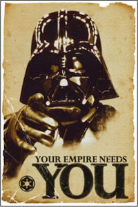 Star Wars Darth Vader Your Empire Needs You Poster Print (22x34)