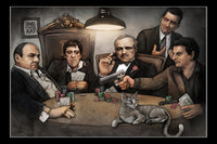 Gangsters Playing Poker Poster Print - 34x22 Rolled Art