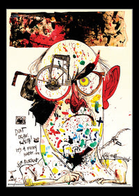 Ralph Steadman Self Portrait Poster Print - 22x34