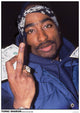 Tupac Finger Poster Print - Iconic Hip-Hop Art