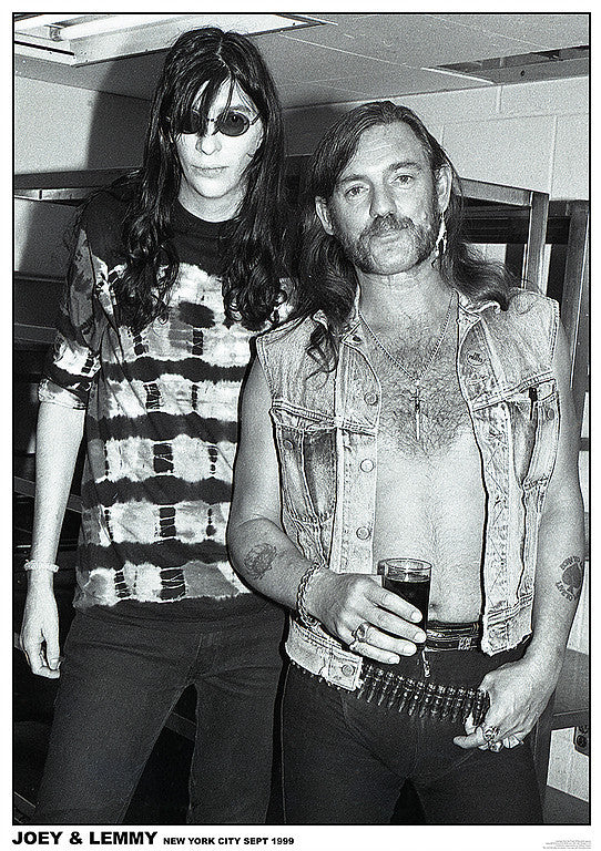 Joey Ramone & Lemmy Motorhead Poster Print - 22x34