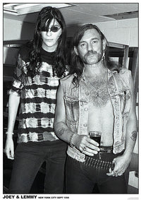 Joey Ramone & Lemmy Motorhead Poster Print - 22x34