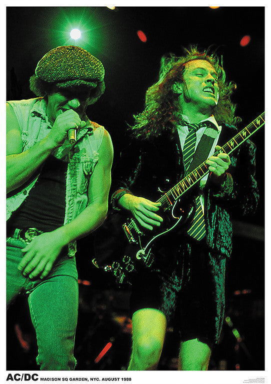 AC/DC Live at Madison Square Garden 1988 Poster Print