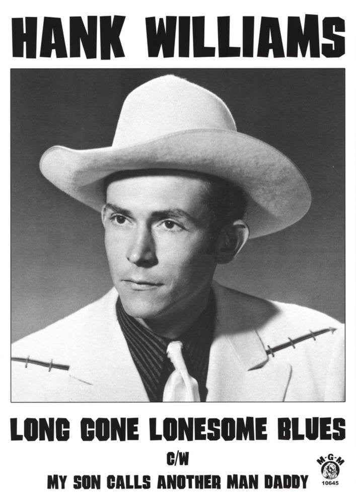 Hank Williams Lonesome Long Gone Lonesome Blues Poster Print