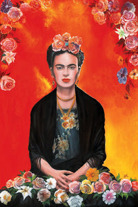 Frida Kahlo Meditation Poster Print 22x34 - Rolled Poster
