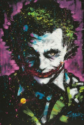 Joker Batman Poster Print by Stephen Fishwick - 22x34