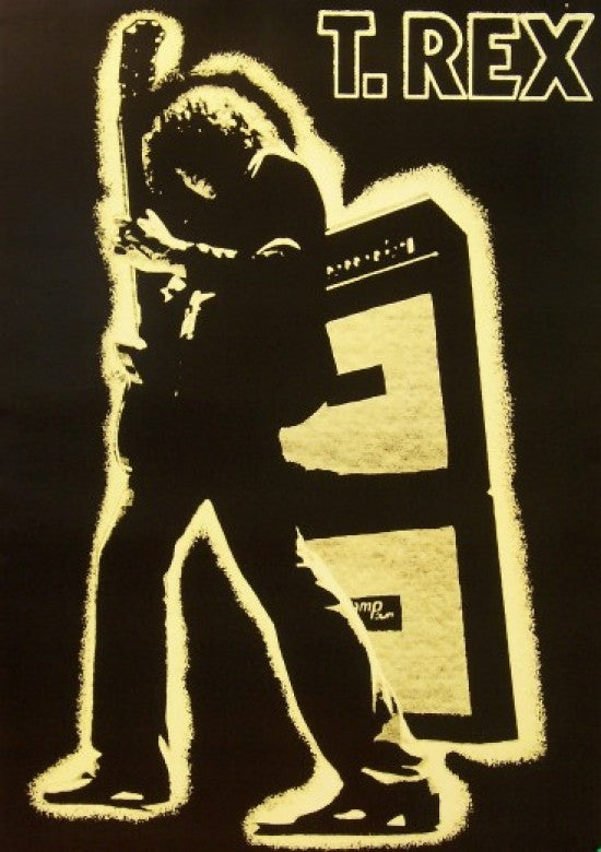 T-Rex Electric Warrior Poster Print - 24x36