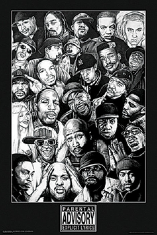 Rap Gods Collage Poster Print - 22x34 Rolled Artwork