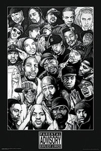 Rap Gods Collage Poster Print - 22x34 Rolled Artwork
