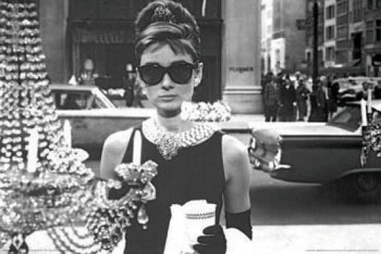 Breakfast at Tiffany's Audrey Hepburn Window Rolled Poster Print