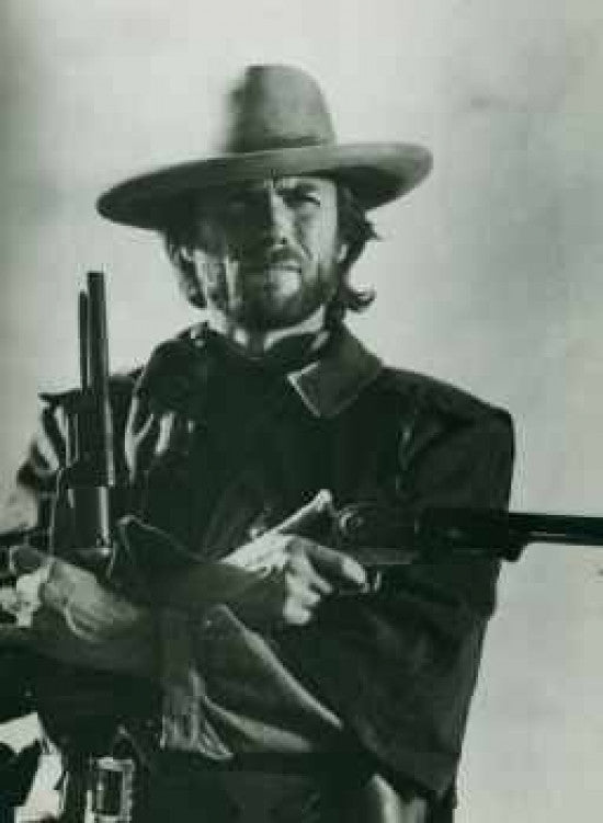 Clint Eastwood Guns Poster Print - 22x34 Rolled Poster