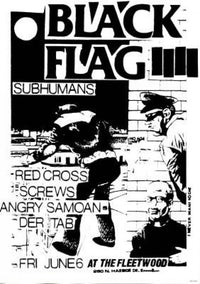 Black Flag Subhumans Poster Print - 22x34 Rolled Poster