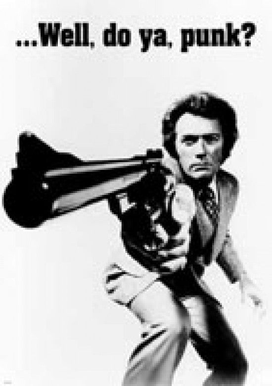 Clint Eastwood Punk Well Do Ya Punk Poster Print - 22x34