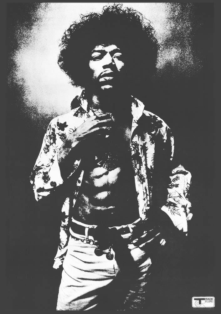 Jimi Hendrix Track Poster Print - 24x36 Rolled Artwork