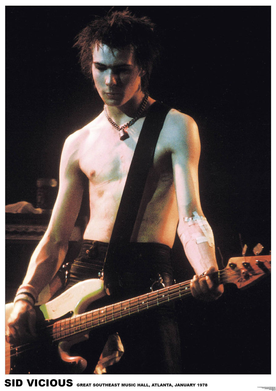 Sid Vicious Atlanta Live Concert Poster Print - 22x34