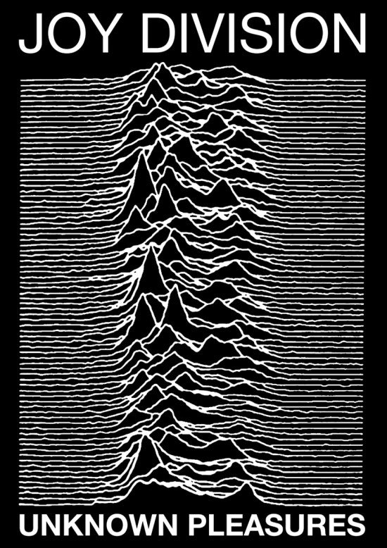 Joy Division Unknown Pleasures Poster Print - 24x36
