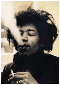 Jimi Hendrix Smoke Puff Rolled Poster Print - 22x34