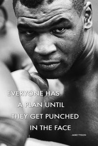 Mike Tyson Inspirational Quote Poster Print - 24x36