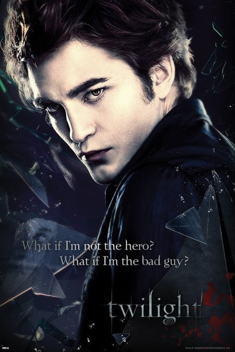 Twilight Edward Broken Glass Rolled Poster Print - 22x34