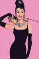 Audrey Hepburn Pink Poster Print - 22x34 Rolled Poster