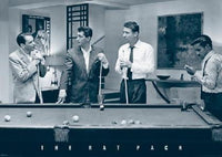 Rat Pack Pool Poster Print - Rolled Artwork 34x22