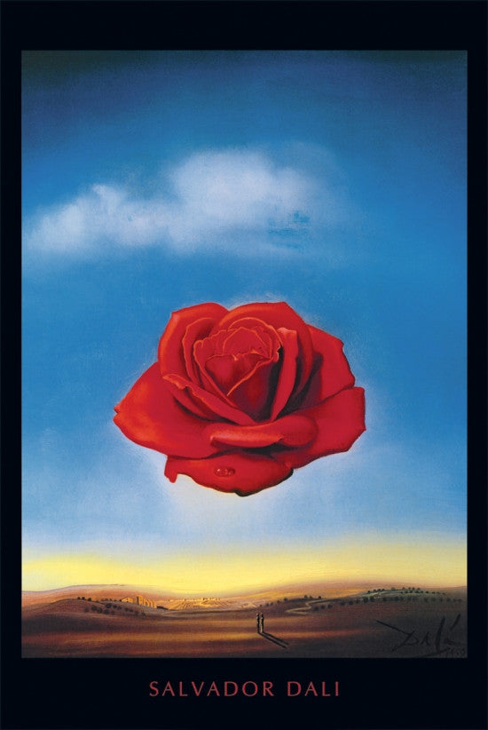 Salvador Dali Meditative Rose Poster Print - 24x36