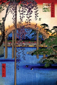 Hiroshige Kameido Grounds of Kameido Poster Print - 22x34