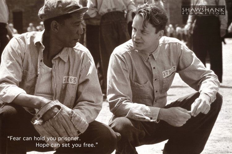 Shawshank Redemption Poster Print Featuring Robbins & Freeman