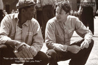 Shawshank Redemption Poster Print Featuring Robbins & Freeman