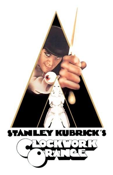 Clockwork Orange Card Pyramid Poster Print featuring iconic imagery