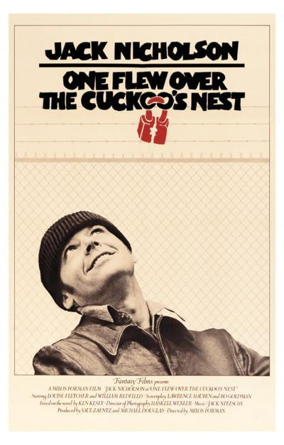 One Flew Over The Cuckoo's Nest Poster Print featuring Jack Nicholson