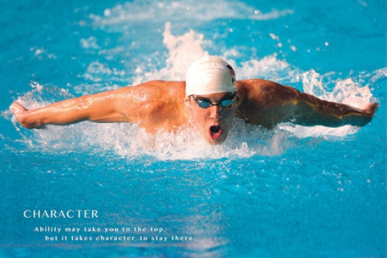 Inspiration from Michael Phelps - Motivational Quote Poster Print