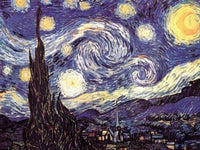 Vincent Van Gogh Starry Night Rolled Poster Print - 34x22