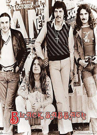 Giant Black Sabbath Early Group Poster Print - 40x55