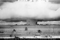 Atom Bomb Mushroom Cloud Poster Print - 34x22