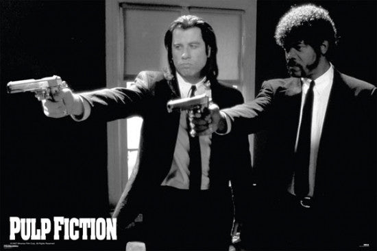 Pulp Fiction Guns Poster Print - 36x24 | Posterazzi