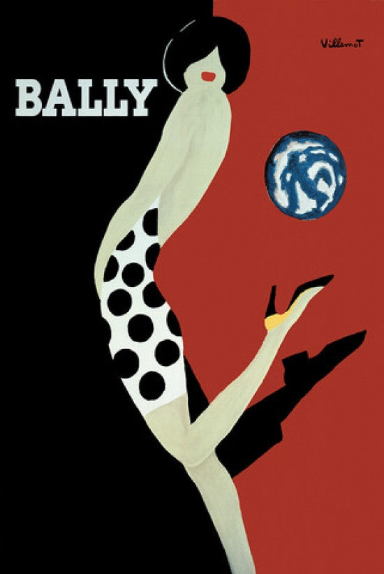 Bally Art Ad Poster Print - Rolled Poster 22x34