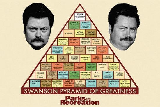Parks and Recreation Swanson Pyramid Poster Print - 34x22