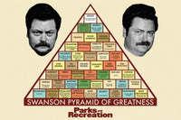 Parks and Recreation Swanson Pyramid Poster Print - 34x22