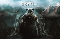 Skyrim Gaming Poster Print - 36x24 Rolled Video Game Poster