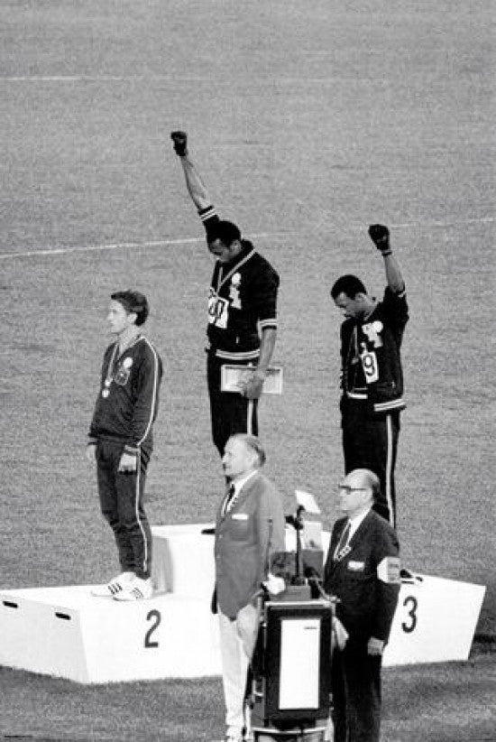 Black Power Salute Poster Print - 22x34 Rolled Art