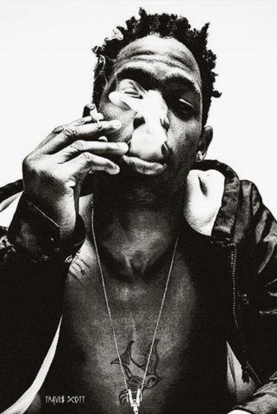 Travis Scott Smoke Poster Print - 22x34