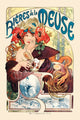 Mucha Bieres de la Meuse Poster Print - 34x22 Rolled Art