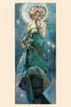 Mucha The Moon Poster Print - 36x24 Rolled Art Print