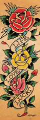 Ed Hardy Life Love Luck Poster Print - 22x34