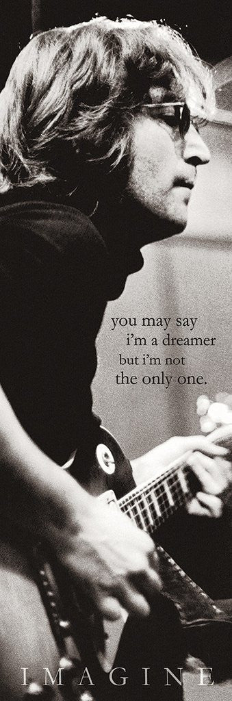 John Lennon Imagine Lyrics Poster Print - 22x34